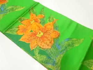 本場筑前博多花模様織出し名古屋帯